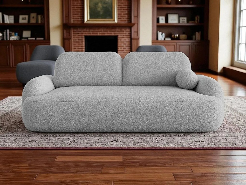 BEDANTE SOFA MOLLY z funkcją spania TERRA FROTTE 05 Szary z pojemnikiem na pościel, sofa do salonu, kanapa, sofa rozkładana, sofa z pojemnikiem, wersalka