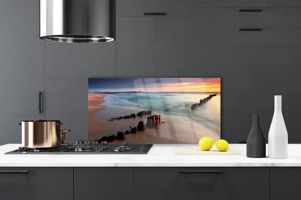 Szkło nad Blatem Tropikalne Wybrzeże Oceanu