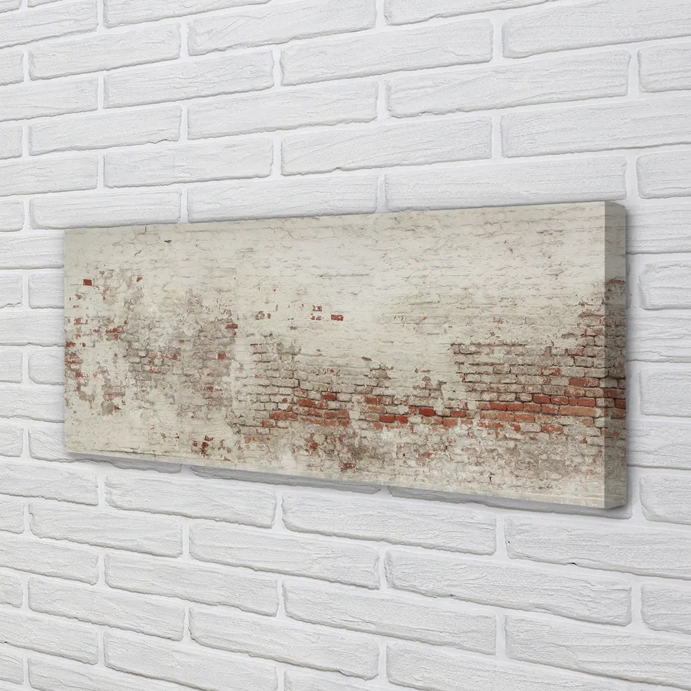 Obraz drukowany na płótnie Struktura Muru Ceglanego