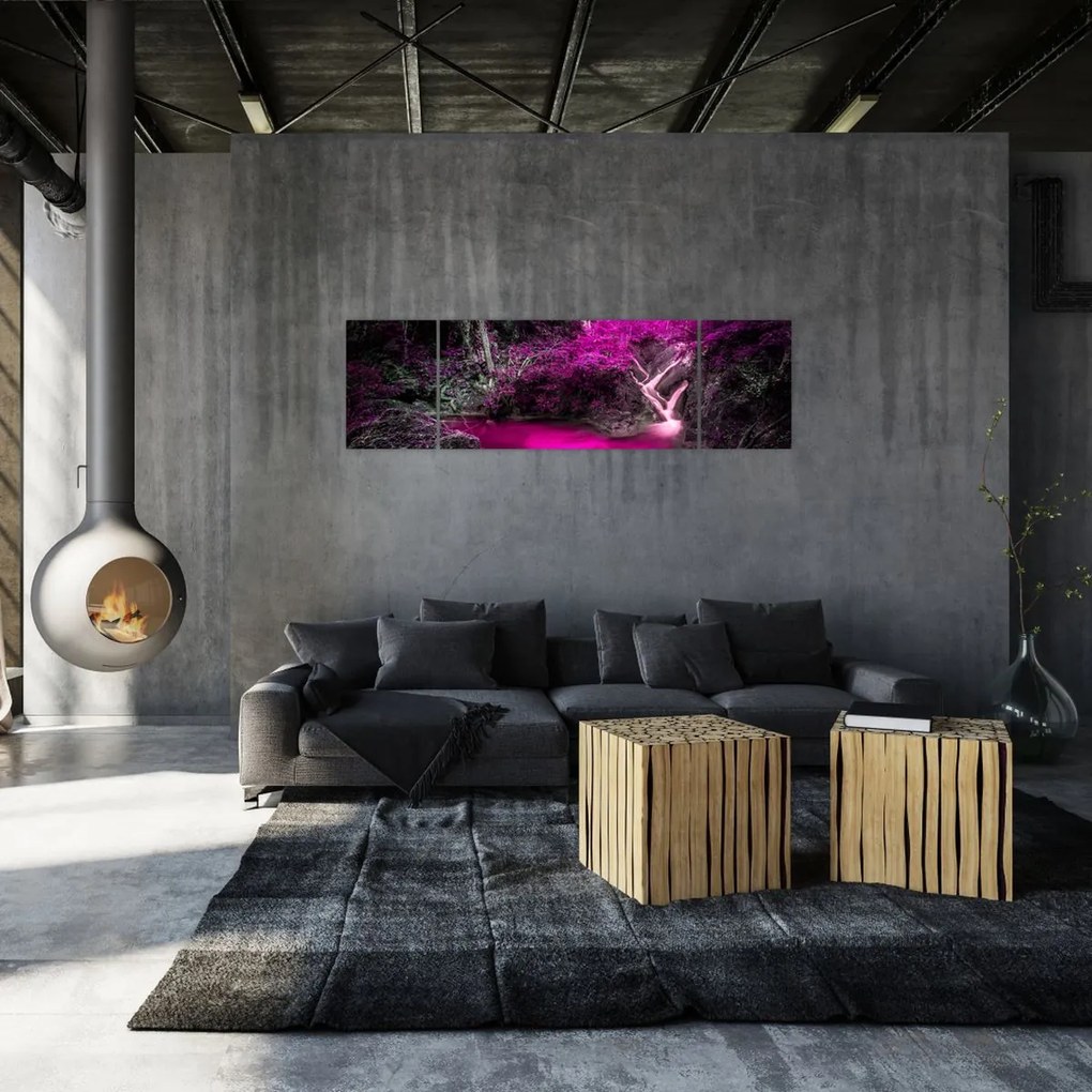 Obraz - Różowy las (170x50 cm)