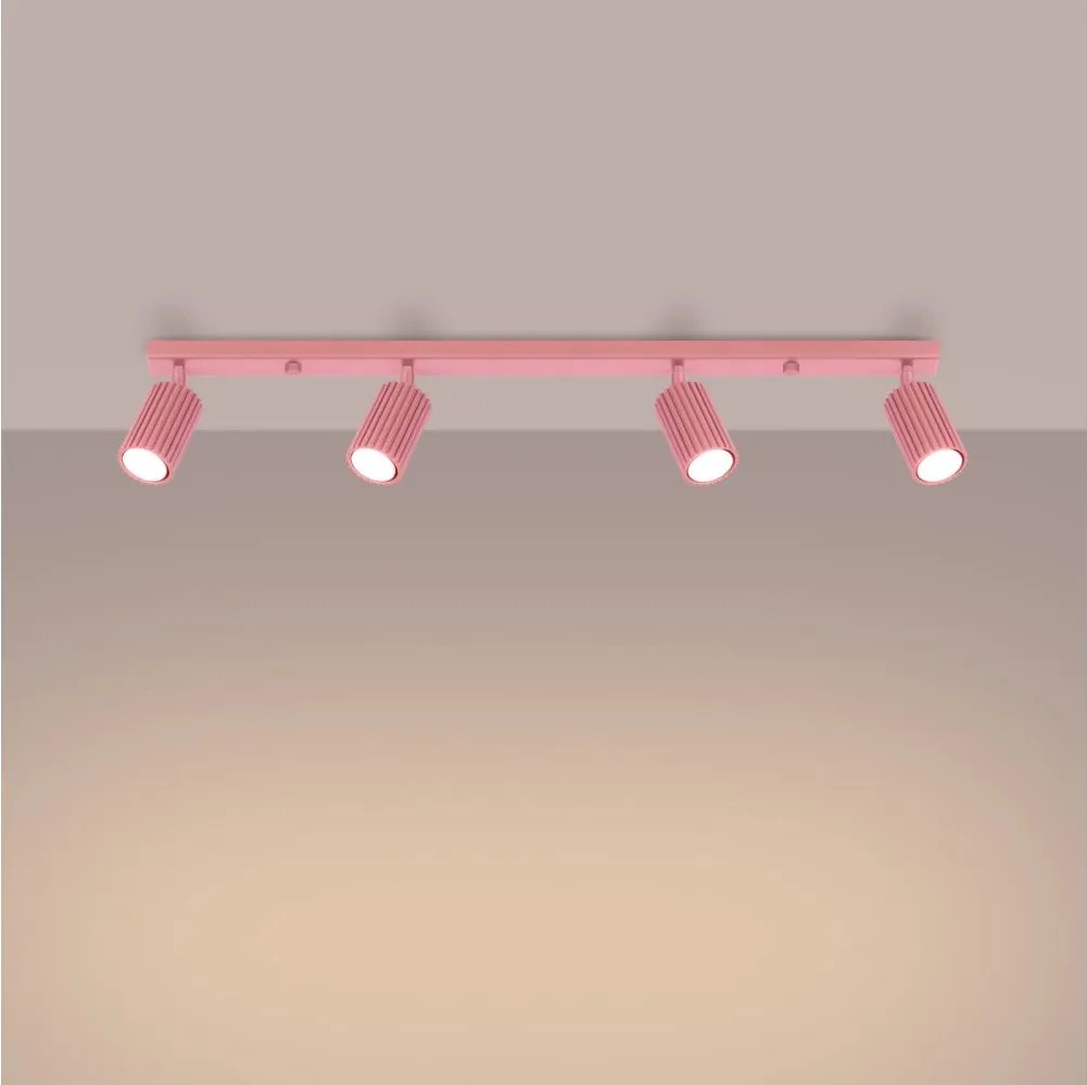 Brilagi - Oprawa punktowa LED CRESTO 4xGU10/10W/230V różowa