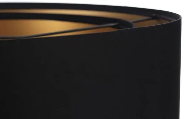 Czarno-złota lampa wisząca glamour nad stół - S432 P2-D92