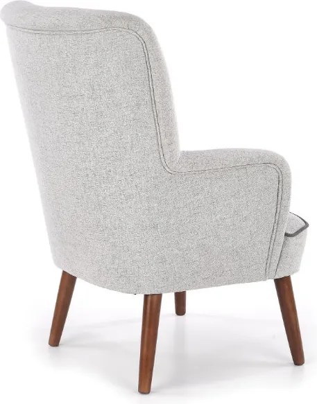 Fotel wypoczynkowy na drewnianych nogach Bishop