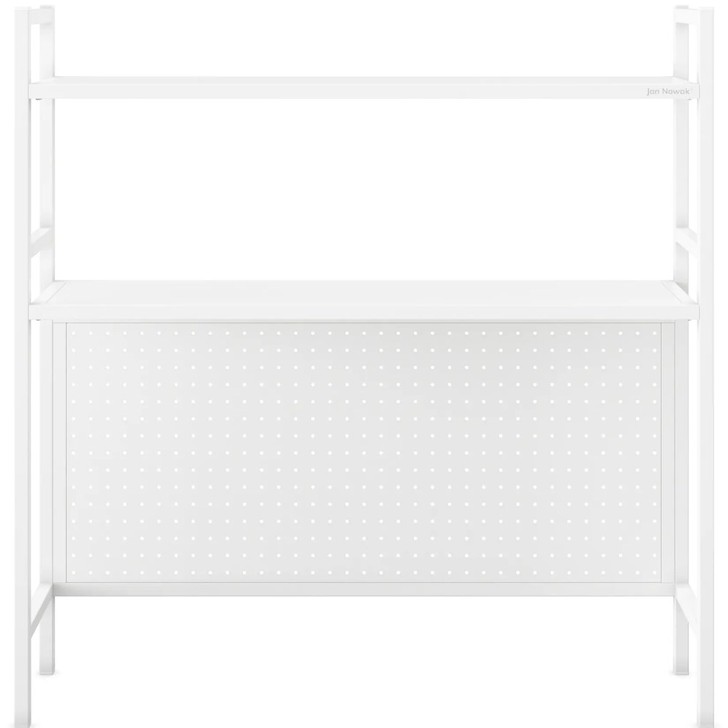 Metalowa nadstawka na biurko JENNY, 950 x 980 x 220 mm, biała