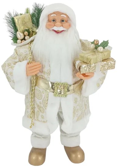 Figurka świąteczna Mikołaj Złoty 80cm