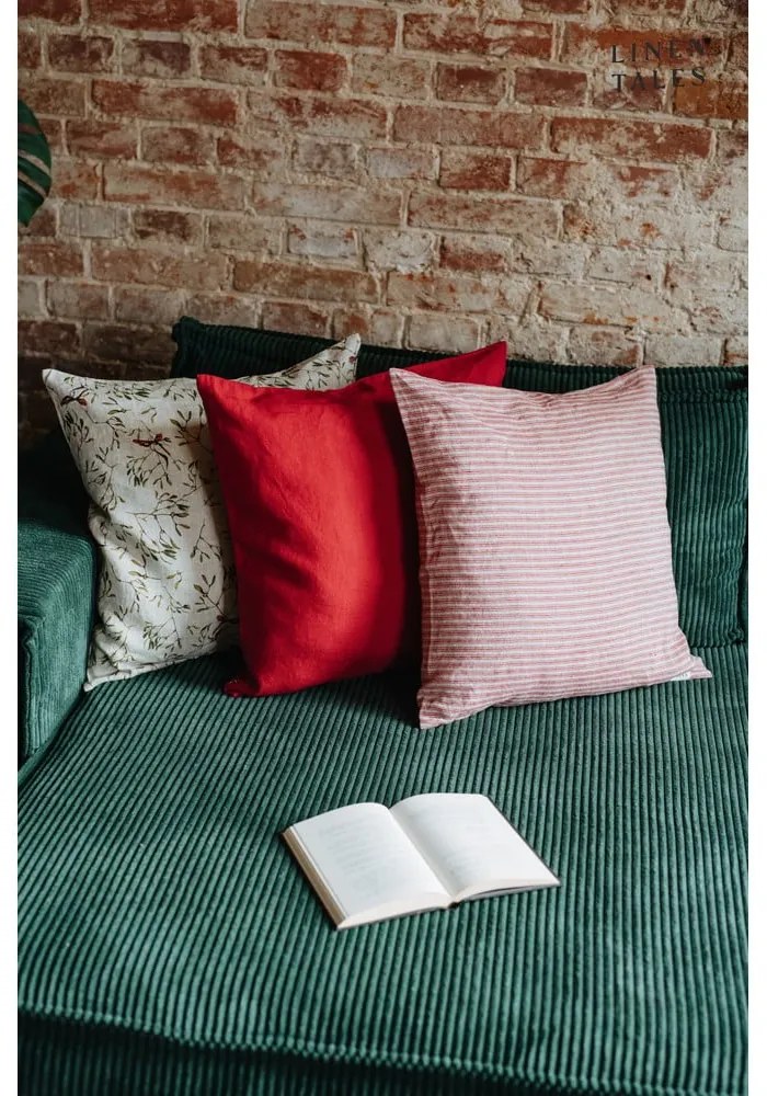 Poszewka na poduszkę ze świątecznym motywem 40x40 cm – Linen Tales