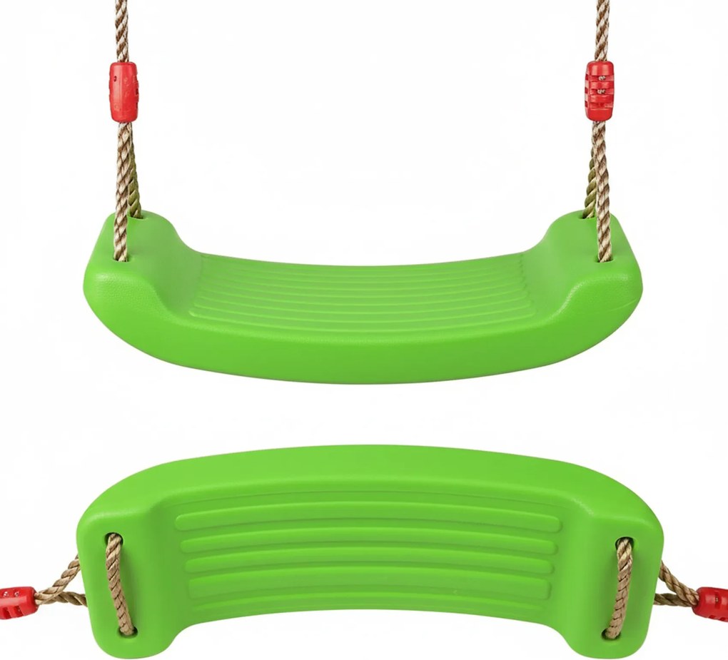 Huśtawka ogrodowa dla dzieci plastikowa ZOYA zielona