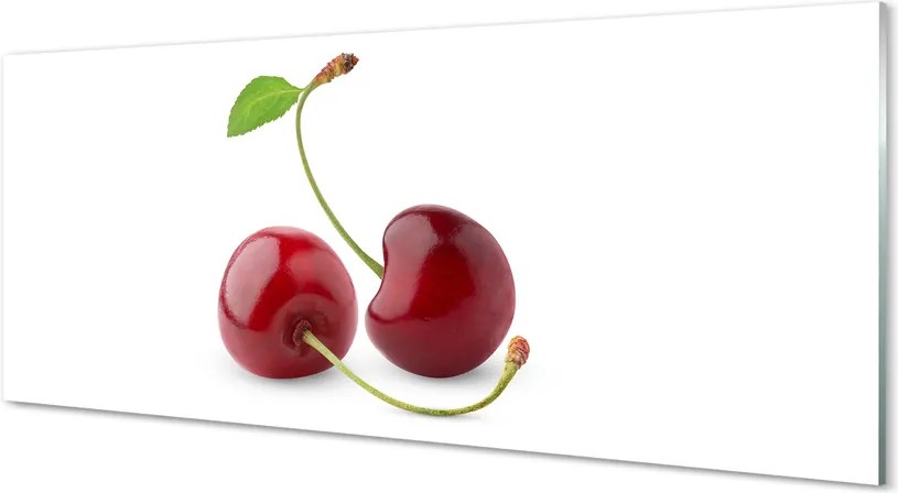Panel szklany do Kuchni Soczyste Czerwone Wiśnie
