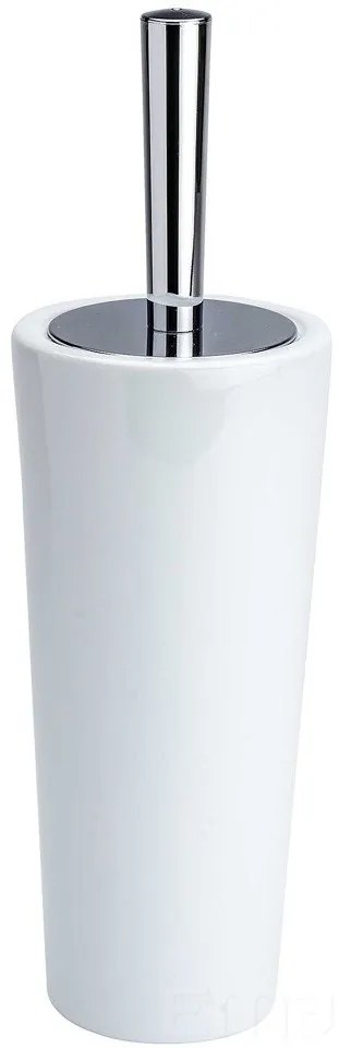 Pojemnik na szczotkę CONI WHITE + szczotka WC, WENKO