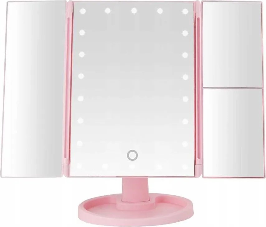 Lusterko Do MAKIJAŻU Powiększające 3X Kosmetyczne PODŚWIETLANE LED | VOLAN