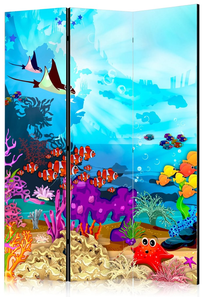 Parawan jednostronny Dla dzieci 135x172 cm 3-częściowy biały ARTGEIST B