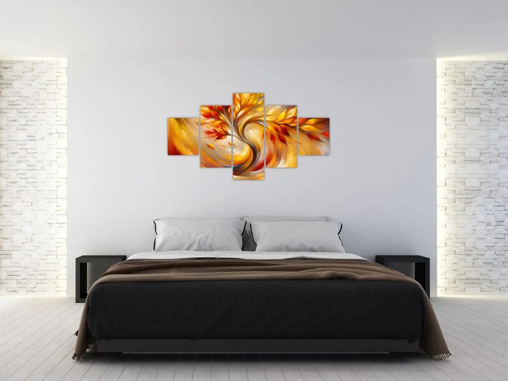 Obraz - Jesienne drzewo (125x70 cm)