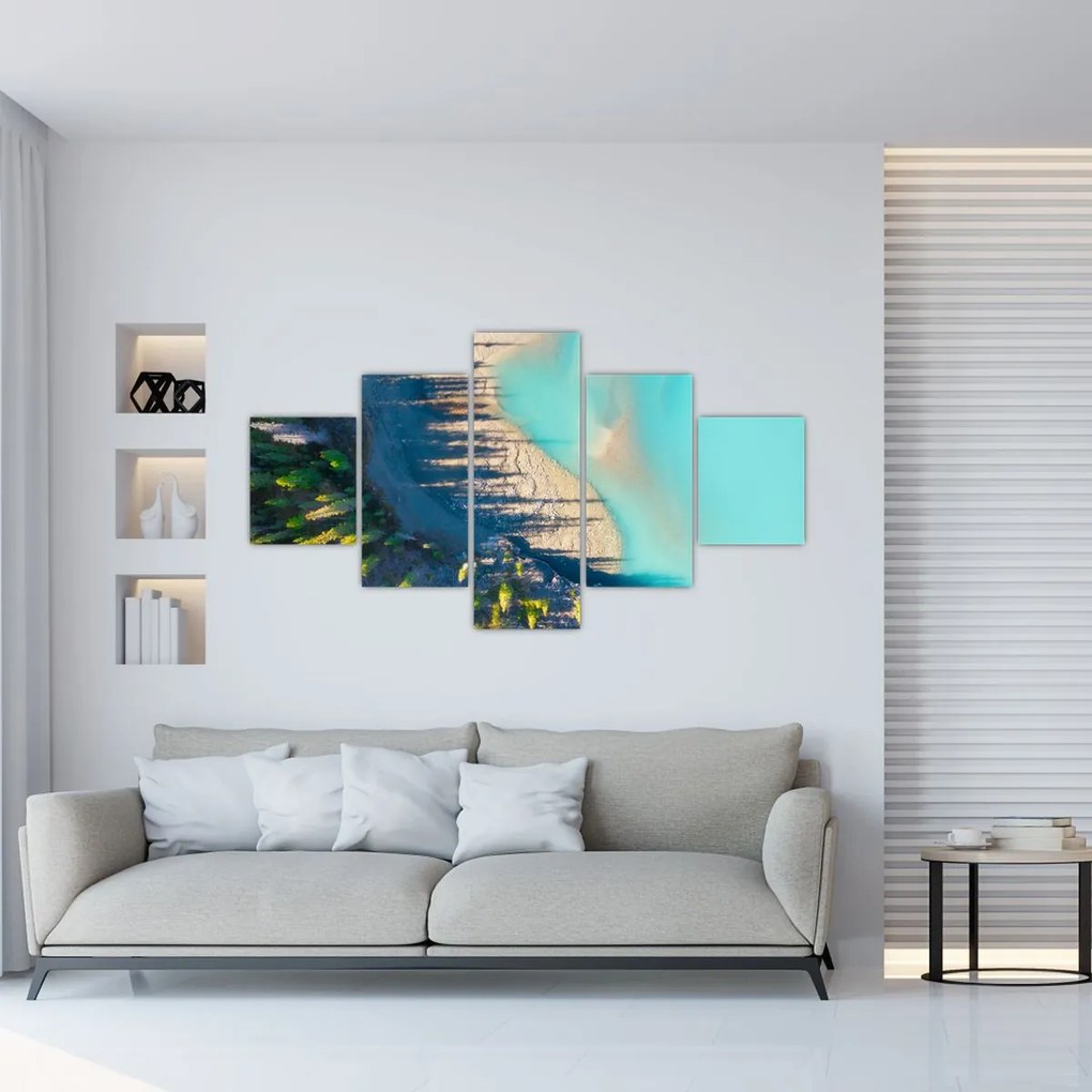 Obraz - Widok na jezioro (125x70 cm)