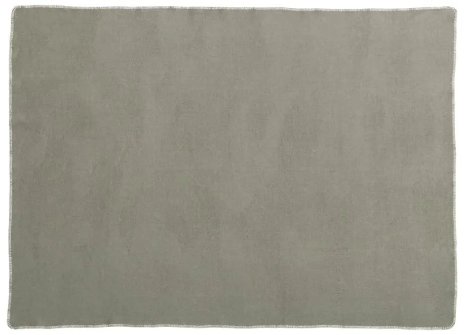 Szarobeżowy koc z mieszanki wełny 140x200 cm Ylva Dark Linen – Pappelina