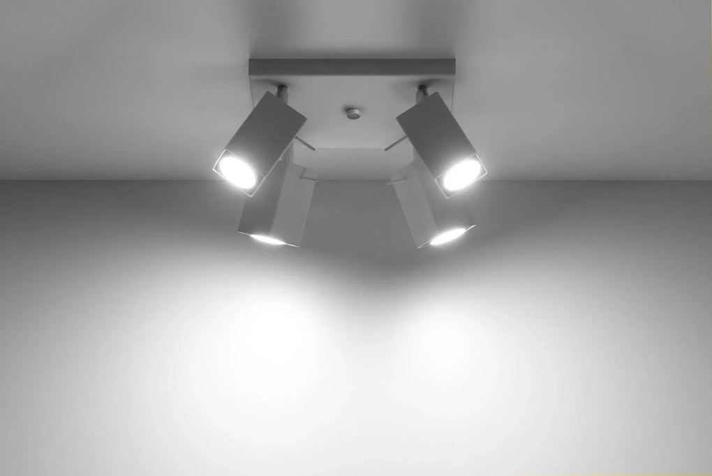 Kwadratowy plafon LED E789-Rexi - biały