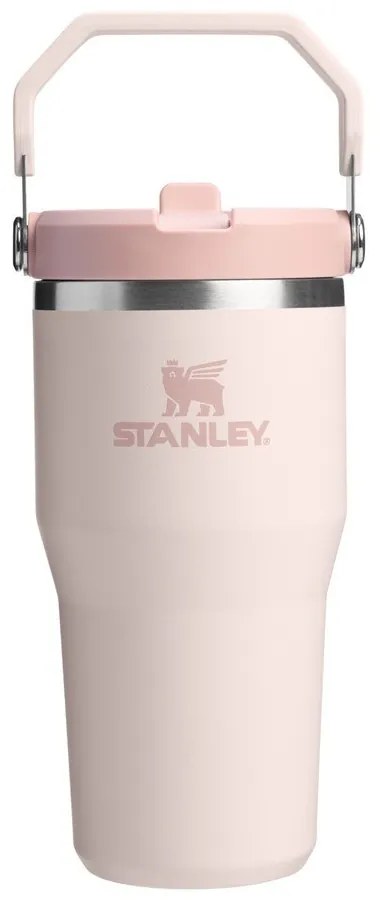 Jasnoróżowy termos 600 ml IceFlow Flip Straw 2.0 – Stanley