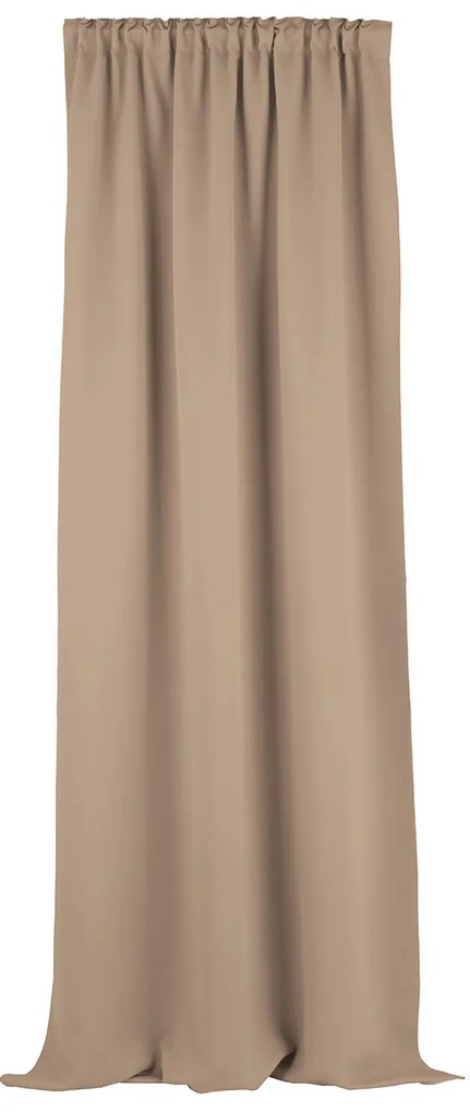 Zasłona zaciemniająca na taśmie marszczącej ciemnobeżowy 140 x 280 cm 1 szt.