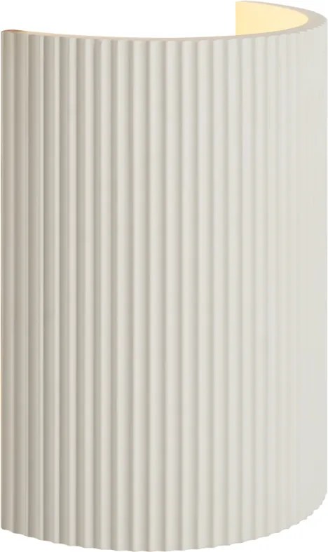 Skandynawski kinkiet biały owalny - Plaster