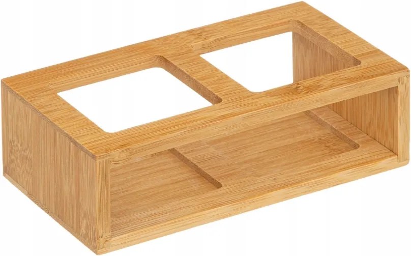 Butelki na olej i ocet w bambusowym stojaku GUSTO, 2x 480 ml