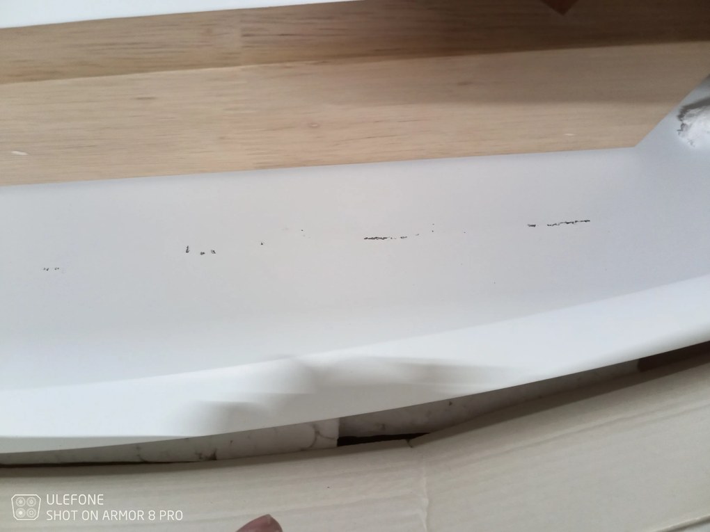 PROMOCJA Biały stół jadalniany COMBO II 120(160)X80, rozkładany II. gatunek