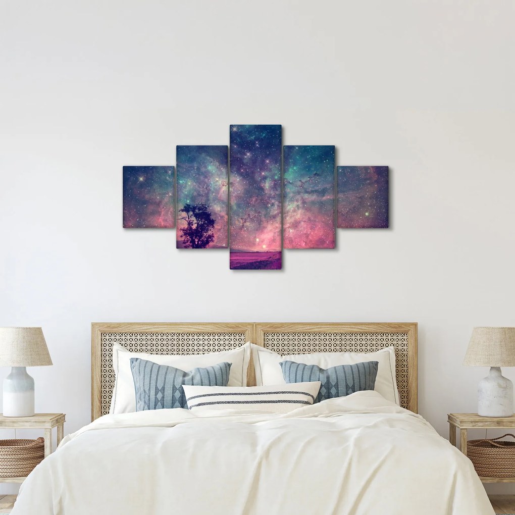 Obraz - Nieziemskie nocne niebo (125x70 cm)