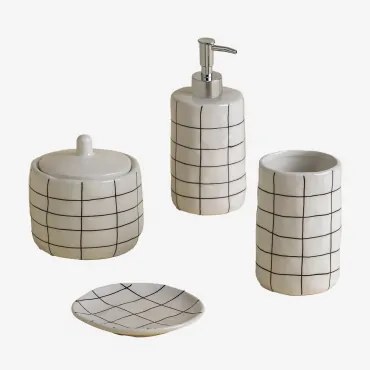 Zestaw Łazienkowy Z Gresu Yolven Chrome - Sklum