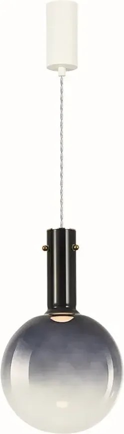 Granatowa lampa wisząca szklany klosz - K574- B6-Z46