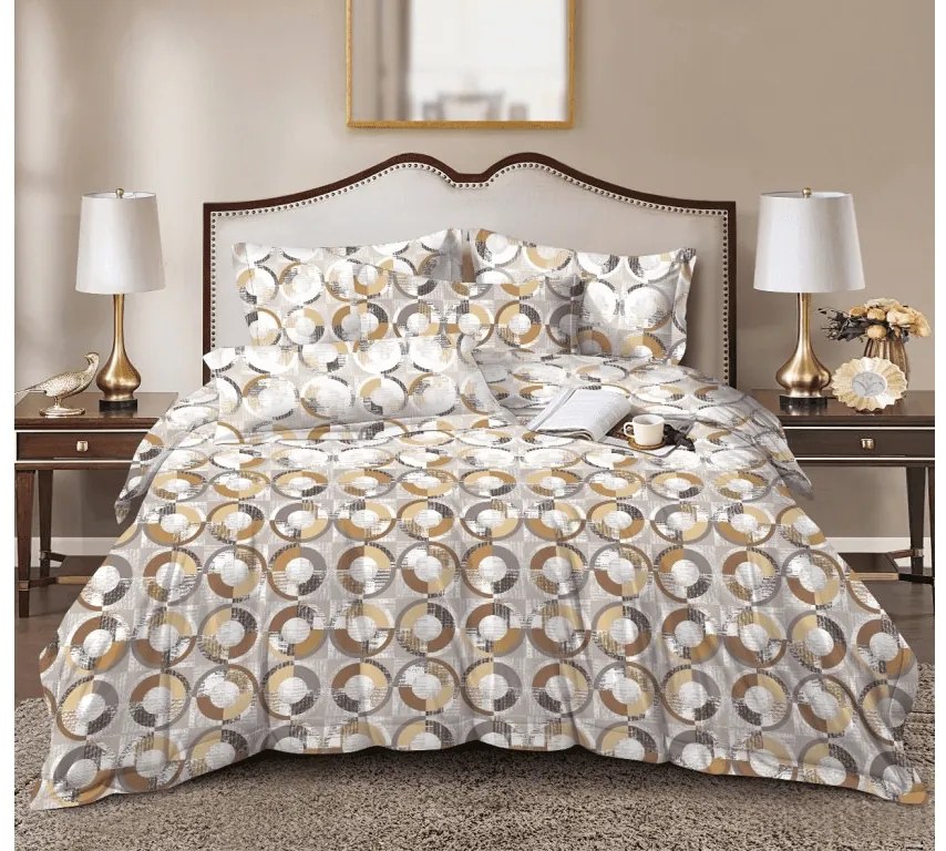 PrzytulneMieszkanie.pl PrzytulneMieszkanie.pl Pościel z mikrofibry CIRELLO brązowo-szara Rozmiar pościeli: 70 x 90 cm | 140 x 200 cm