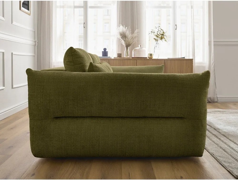 Zielona sofa z tkaniny szenilowej 276 cm Neil – Bobochic Paris