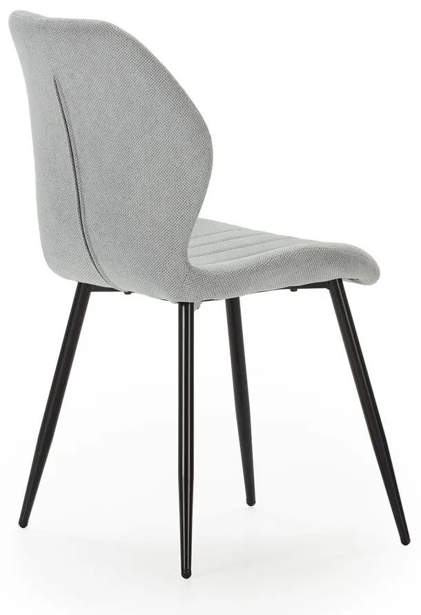 Jasnoszare krzesła zestaw 4 szt. Milu – Marckeric