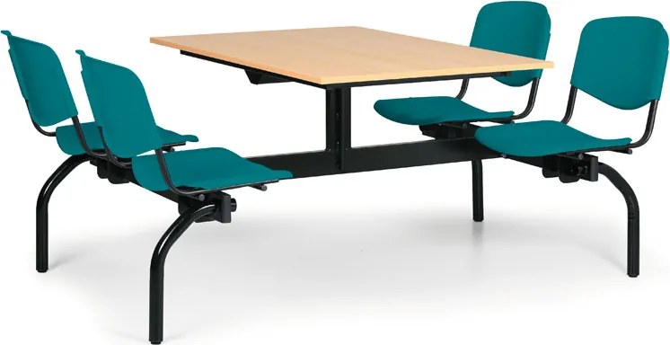 Euroseat Zestaw kuchenny 1930 x 1200 mm - blat buk, siedziska zielone