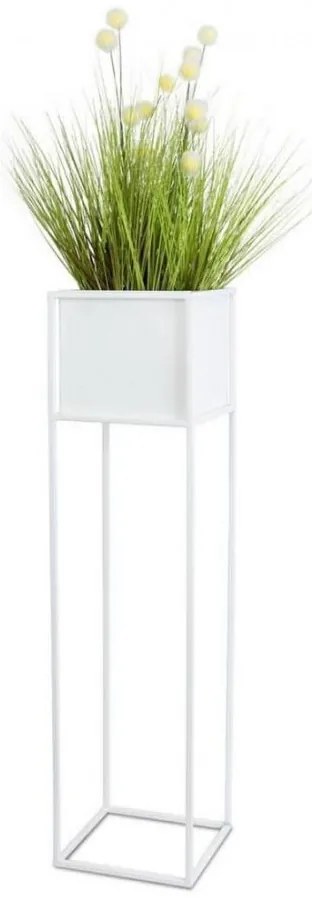 Stojak na kwiaty 90x24 cm, biały