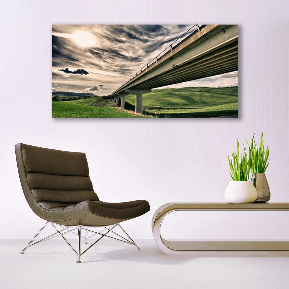 Zdjęcie na płótnie Nowoczesny Most nad Doliną