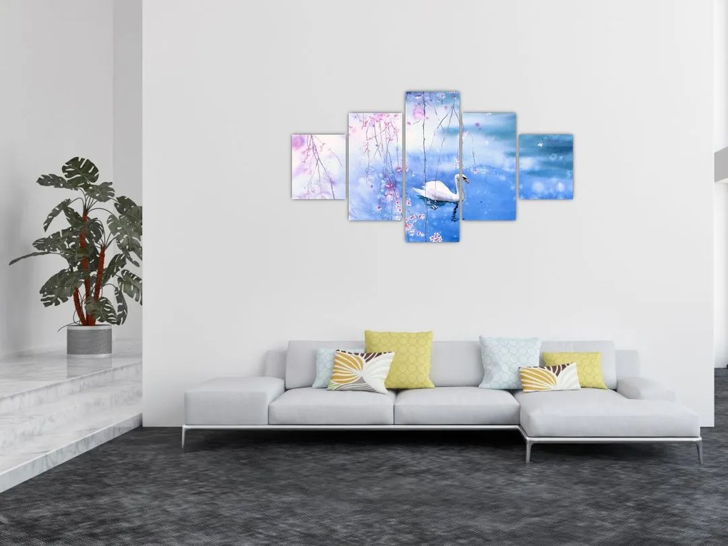 Obraz - Magiczne jezioro (125x70 cm)