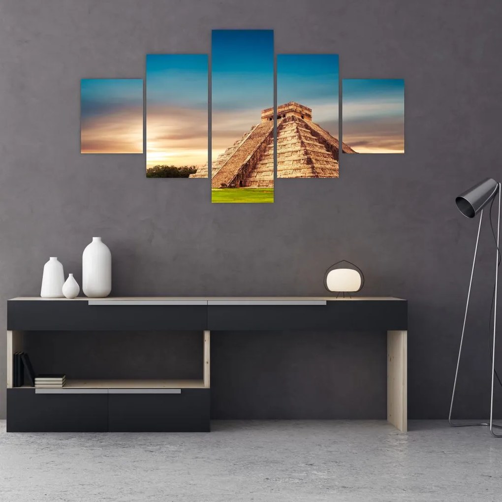 Obraz słynnego pomnika Majów (125x70 cm)