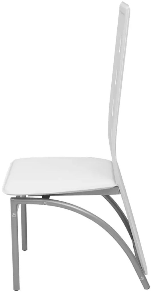 Komplet 4 białych krzeseł do stołu M8-L20