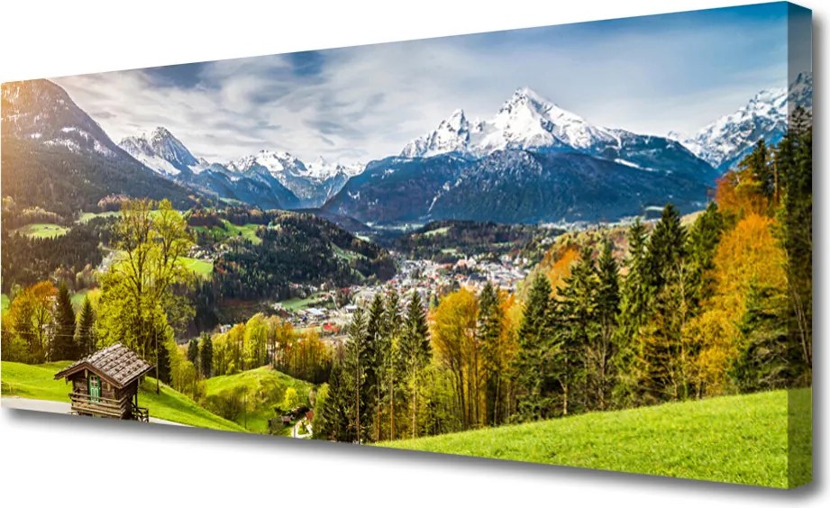 Obraz na płótnie Monumentalny Szczyt Alp