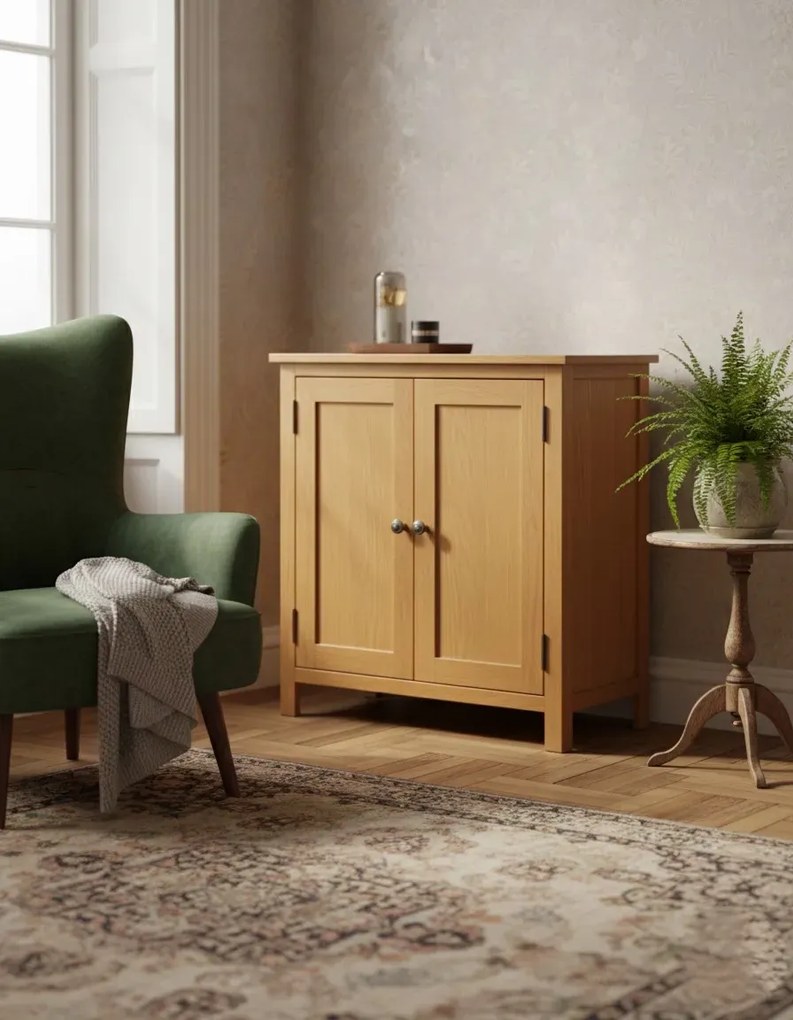 Brązowa drewniana szafka M3-C16