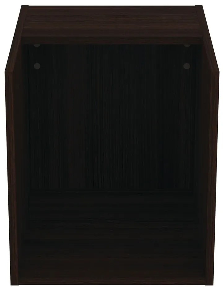 Ciemnobrązowa niska wisząca szafka łazienkowa w dekorze dębu 40x44 cm i.Life B – Ideal Standard