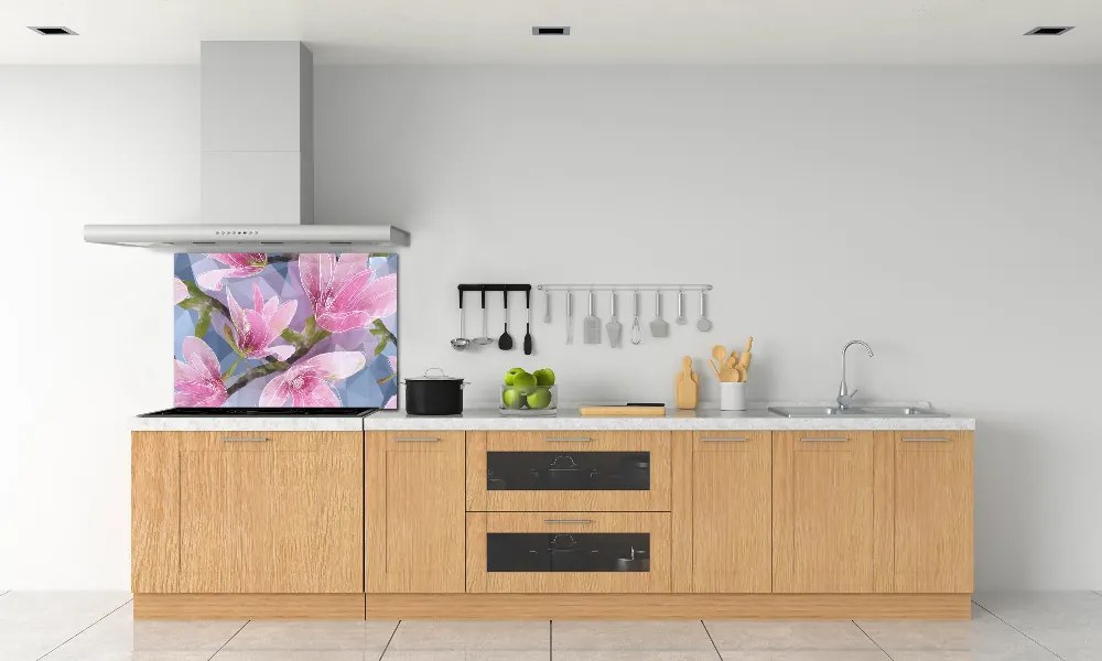 Panel do kuchni Różowa magnolia