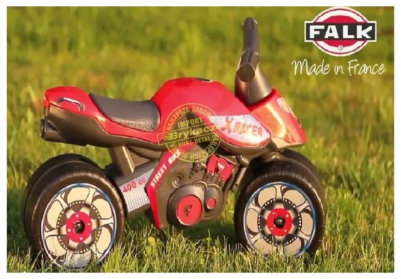 Falk motor, chodzik, jeździk, rowerek biegowy czerwony