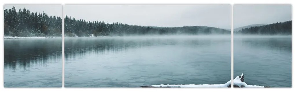 Obraz - lodowe nordyckie jezioro (170x50 cm)