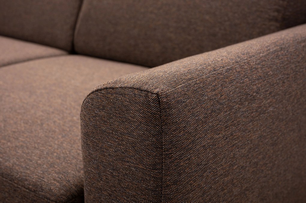Masseno Narożnik SAPORE z funkcją spania i pojemnikiem na pościel Narozniki L, Rozkładana sofa - Brązowy, DENVER 11