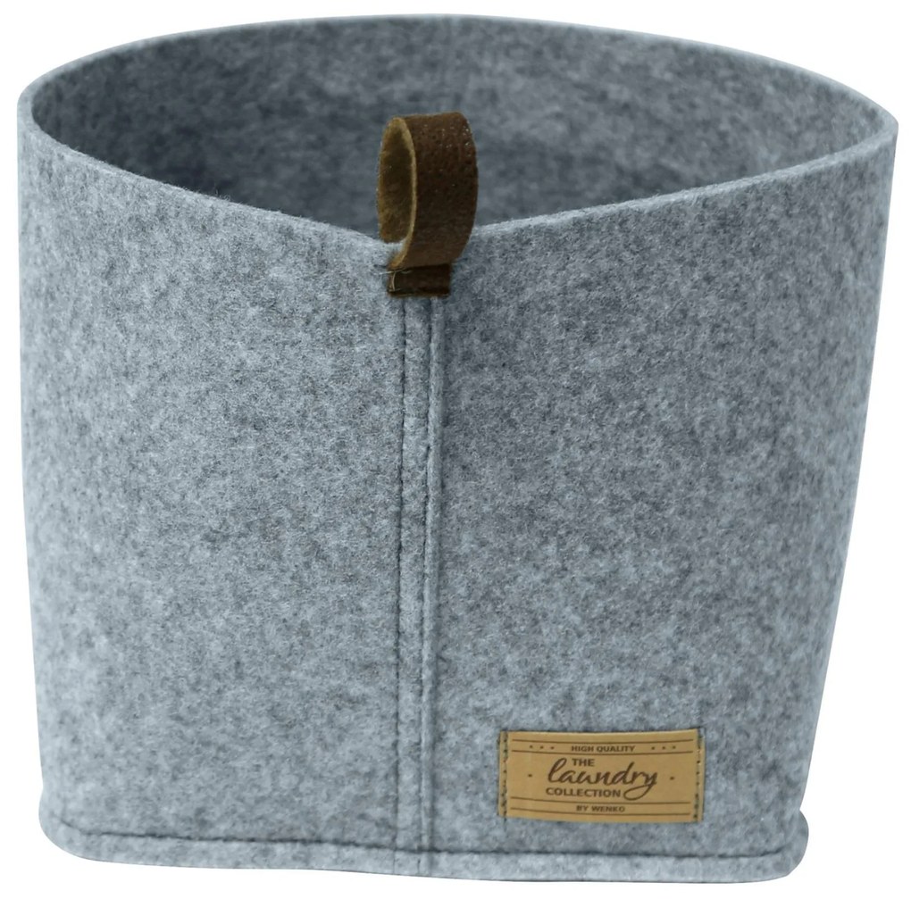 Organizer na kosmetyki i drobne przedmioty FELI, z imitacji filcu, 18 x 13 x 12 cm, WENKO