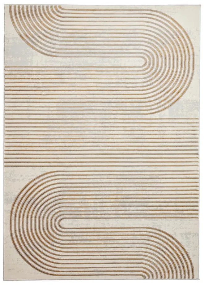 Dywan w jasnoszaro-złotym kolorze 80x150 cm Apollo – Think Rugs
