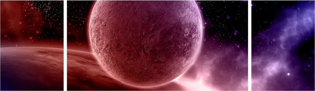 Obraz - Planeta (170x50 cm)