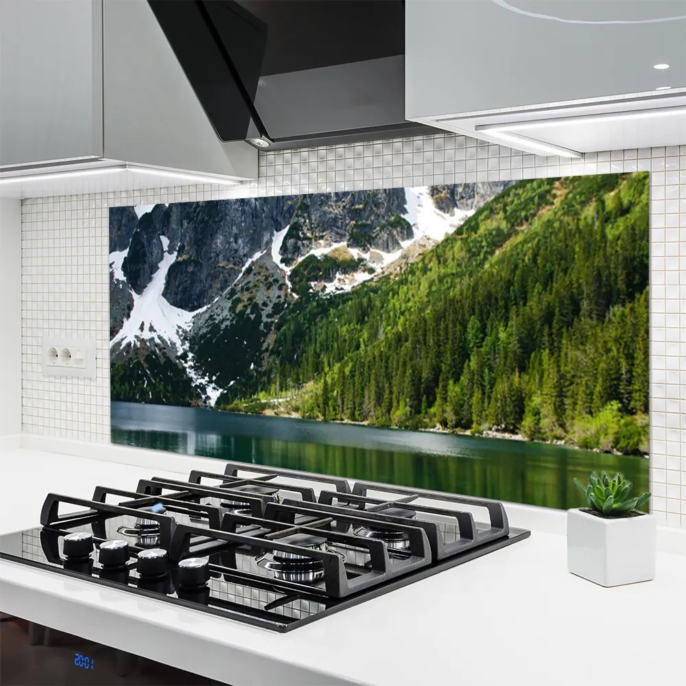 Panel Szklany Panorama Alpejskiej Natury