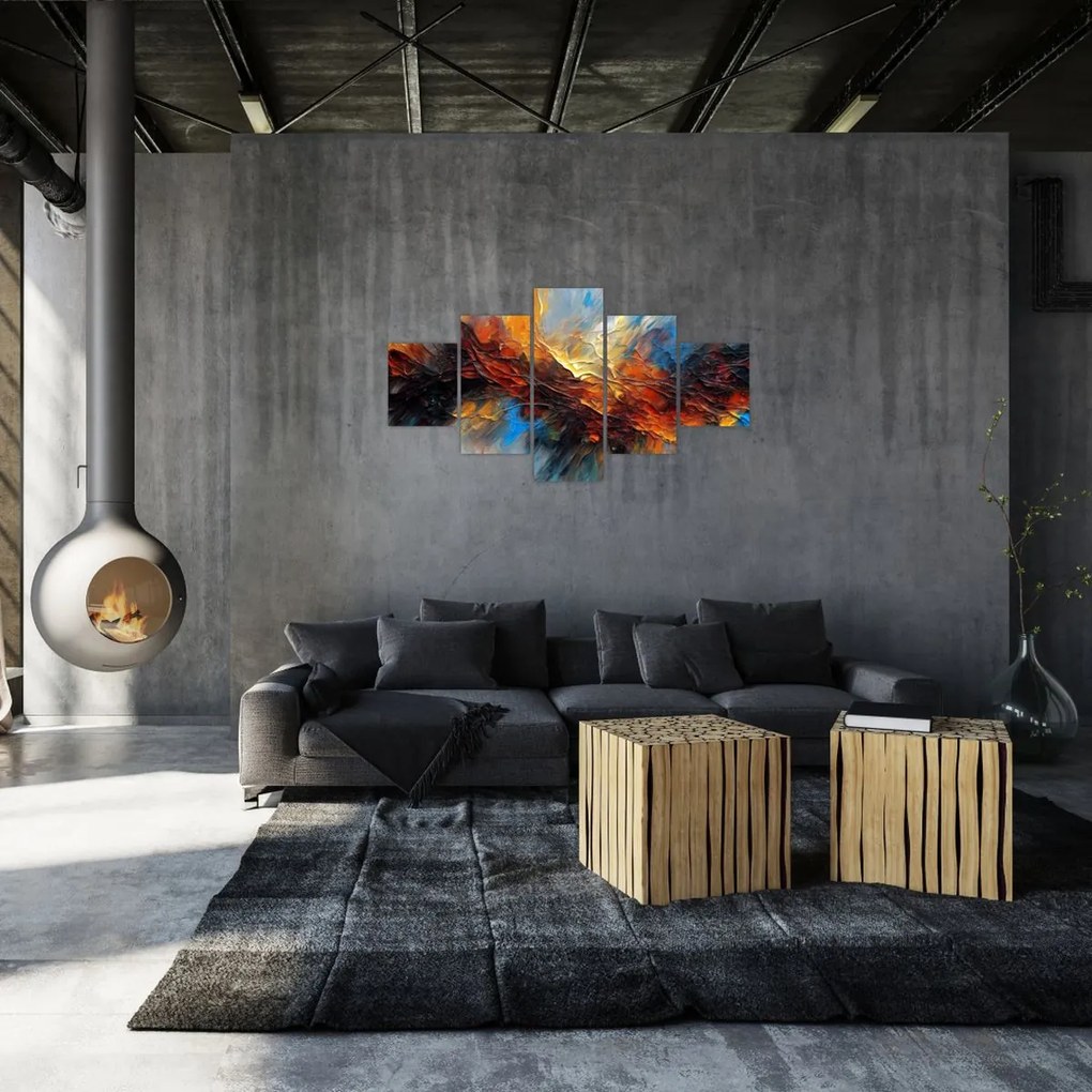 Obraz - Tekstura koloru (125x70 cm)