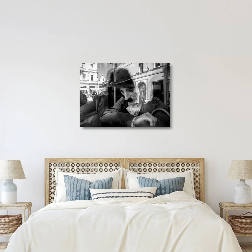 Obraz - Charles Chaplin w Pradze (70x50 cm)