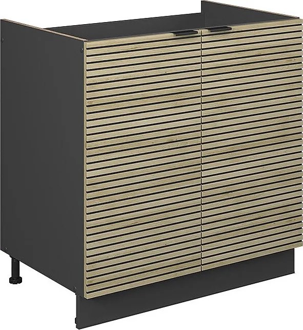 Szafka pod zlew panel dębowy 80x51.6x82 fame-line